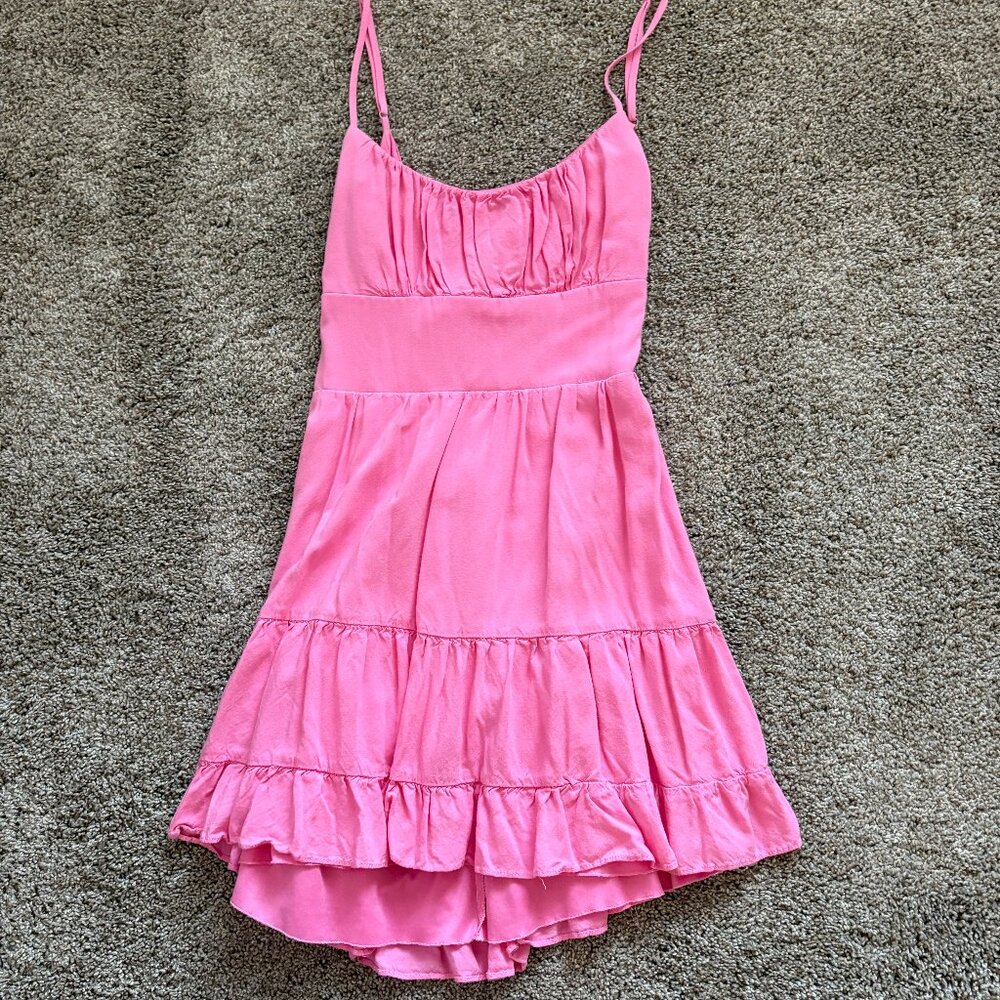 B Darlin Emma Pink Tiered Dress Size M